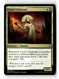 Cruel Celebrant 188 Uncommon War of the Spark Magic: The Gathering - Image 1