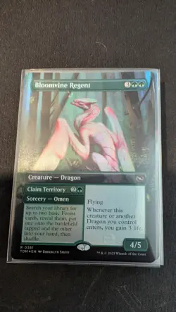 Bloomvine Regent, Borderless FOIL, Tarkir Dragonstorm, Pack Fresh - Image 1