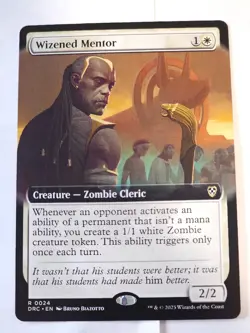 MTG - Wizened Mentor Extended Art Commander - Aetherdrift - Image 1