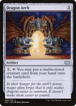 Dragon Arch 305 Uncommon Double Masters 2022 Foil Near Mint - Image 1
