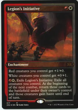 Legion's Initiative (Foil Etched) 517 Rare Double Masters 2022 Near Mint - Image 2
