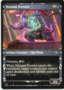 Nezumi Prowler (Showcase) 344 Uncommon Kamigawa: Neon Dynasty Near Mint - Image 2
