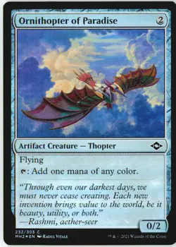 Ornithopter of Paradise 232 Common Modern Horizons 2 Foil Near Mint - Image 2