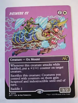 MTG - Bulwark Ox Borderless - Aetherdrift - Image 1