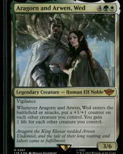 Aragorn and Arwen, Wed 287: The Lord of the Rings: Magic: The Gathering Foil NM - Image 1
