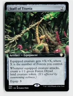 Staff of Titania (Extended Art) R Commander: The Brothers' War 50 NM - Image 1