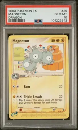 PSA 10 - 2003 EX Dragon Magneton 35/97 Pokemon Card - Image 1