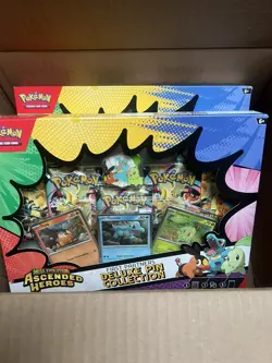 Pokemon TCG Mega Evolution Ascended Heroes First Partners Deluxe Pin Collection - Image 2
