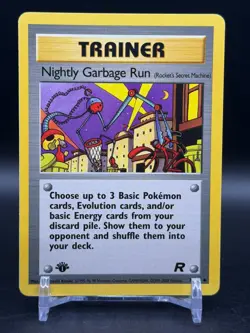 Nightly Garbage Run 77/82 Uncommon 1st edition Team Rocket Pokemon NM - Image 1
