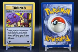Nightly Garbage Run 77/82 Uncommon 1st edition Team Rocket Pokemon NM - Image 3