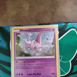 Mewtwo Holo Black Star Promo SM77 - Sun and Moon Pokemon TCG With SWIRL - Image 3