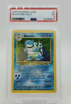 1999 Pokemon Base Set Blastoise Holo PSA 5 ~400 Copies Low Pop Budget Vintage - Image 1