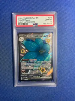 2024 Pokemon Paldean Fates Glimmora ex PSA 10 GEM SHINY ULTRA RARE #218 Full Art - Image 1