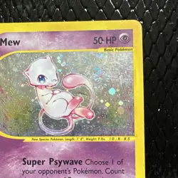 Pokemon Mew Expedition Base Set Holo Rare #019/165 2002 English 50 HP Swirl - Image 3