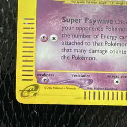 Pokemon Mew Expedition Base Set Holo Rare #019/165 2002 English 50 HP Swirl - Image 5
