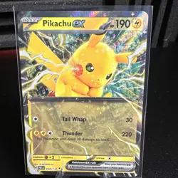 ⚡ Pikachu EX 028/131 Double Rare | Prismatic Evolutions | Pokemon TCG NM - Image 1