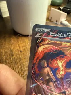 Pokemon TCG Team Rocket's Moltres ex 229/182 Sv10 Destined Rivals Full Art Holo - Image 4