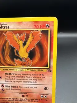 Moltres 27/62 - Fossil Unlimited Non-Holo Rare Pokemon TCG LP - Image 3