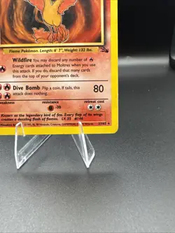 Moltres 27/62 - Fossil Unlimited Non-Holo Rare Pokemon TCG LP - Image 4
