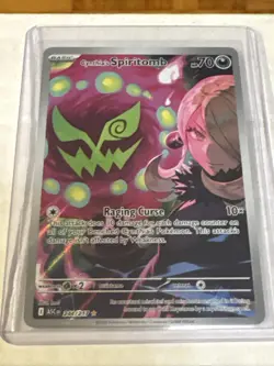 Cynthia's Spiritomb 244/217 Crown Zenith Rare Full Art Holo Basic 70 HP English - Image 1