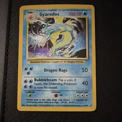 Pokemon Gyarados 006/102 Base Set Holo Rare Stage 1 Water 100HP - Image 1