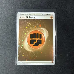Basic Fighting Energy 006 Scarlet & Violet Cosmos Holo Pokemon LP Swirl - Image 1