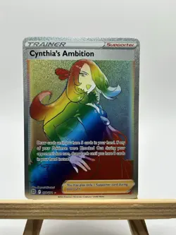 Cynthia’s Ambition 178/172 Pokemon Brilliant Stars Rainbow Rare Full Art New - Image 1