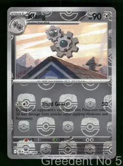 Klang (Master Ball Pattern) 062/086 Holo Common Black Bolt Pokemon Near Mint - Image 1