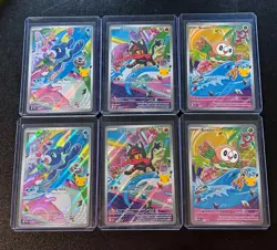 Pokemon Alola: Rowlet, Litten, Popplio TCG First Partner Illustration LOT OF 2 - Image 1