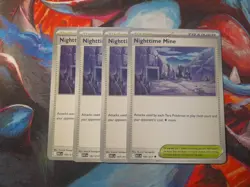 4x Nighttime Mine 197/217 Me: Ascended Heroes PLAYSET x4 - Pokemon TCG - NM - Image 1