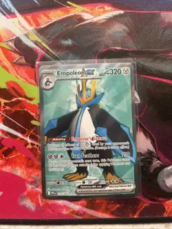 EMPOLEON EX 114/094 PHANTASMAL FLAMES POKEMON (FULL ART ULTRA RARE, NM) - Image 1