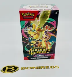 Pokemon TCG Ascended Heroes Booster Bundle 6 Packs Factory Sealed Mega Evolution - Image 2