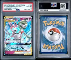 2019 POKEMON SUN & MOON UNBROKEN BONDS #130 GARDEVOIR & SYLVEON GX PSA 10 - Image 2
