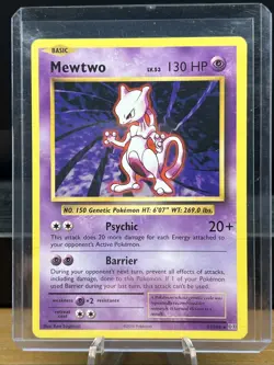MEWTWO 2016 POKEMON XY EVOLUTIONS RARE A 51/108 - Image 1