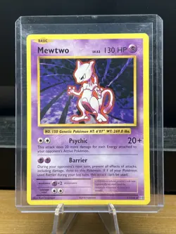 MEWTWO 2016 POKEMON XY EVOLUTIONS RARE A 51/108 - Image 3