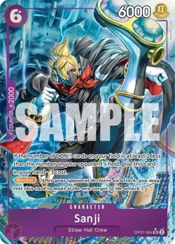 One Piece: 500 Years in the Future Sanji OP07-064 (Alt Art / Parallel) - MINT - Image 3