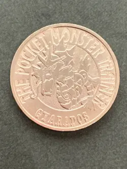 Gyarados NO.130 Pokemon Battle Coin Medal 1997 Japan Pokemon Rare Silver Color - Image 3