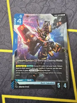 Unicorn Gundam 02 Banshee (Destroy Mode) - GD01-003 LR - Gundam Card Game TCG - Image 1
