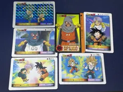 Dragon Ball Z Amada PP Card Lot 6pcs Goten Trunks Fusion Anime Vintage Japan - Image 1