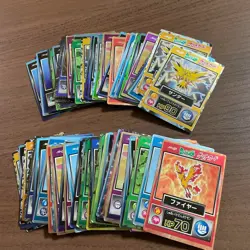 Pokemon Meiji Get Card Japanese Vintage Rare Lot 65 Card Zapdos Moltres LP-HP - Image 1