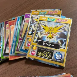 Pokemon Meiji Get Card Japanese Vintage Rare Lot 65 Card Zapdos Moltres LP-HP - Image 2