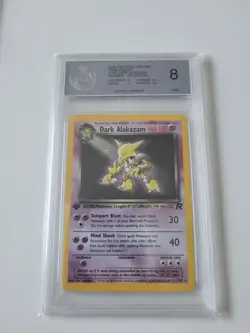 Pokemon Alakazam Holo 1. Edition - PSA BGS GSG EGS PGS 8 NM-Mint - Image 1
