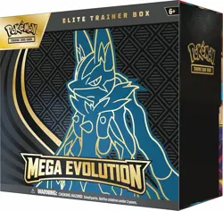Pokemon Elite Trainer Box Mega Evolution Lucario English TCG - Image 1
