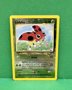 Pokemon TCG Ledyba Reverse Holo 7/18 Southern Islands WOTC VTG 2001 - Image 1