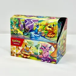 Pokemon TCG Prismatic Evolutions SV 8.5 8 SEALED Tins Art Set w/ Opened Display - Image 2
