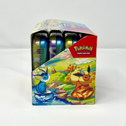 Pokemon TCG Prismatic Evolutions SV 8.5 8 SEALED Tins Art Set w/ Opened Display - Image 4