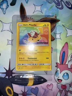 Sealed Ash's Pikachu SM108 Sm Regular - I Choose You! Pokemon Movie - Image 1