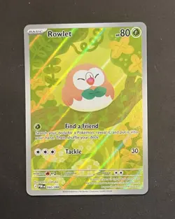 Pokemon TCG Rowlet 090/088 Illustration Rare Perfect Order Near Mint - Image 1