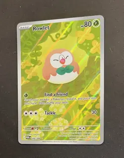 Pokemon TCG Rowlet 090/088 Illustration Rare Perfect Order Near Mint - Image 3