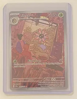 Lileep 145/142 Stellar Crown Illustration Rare Pokemon TCG Holo NM-M 2024 - Image 1